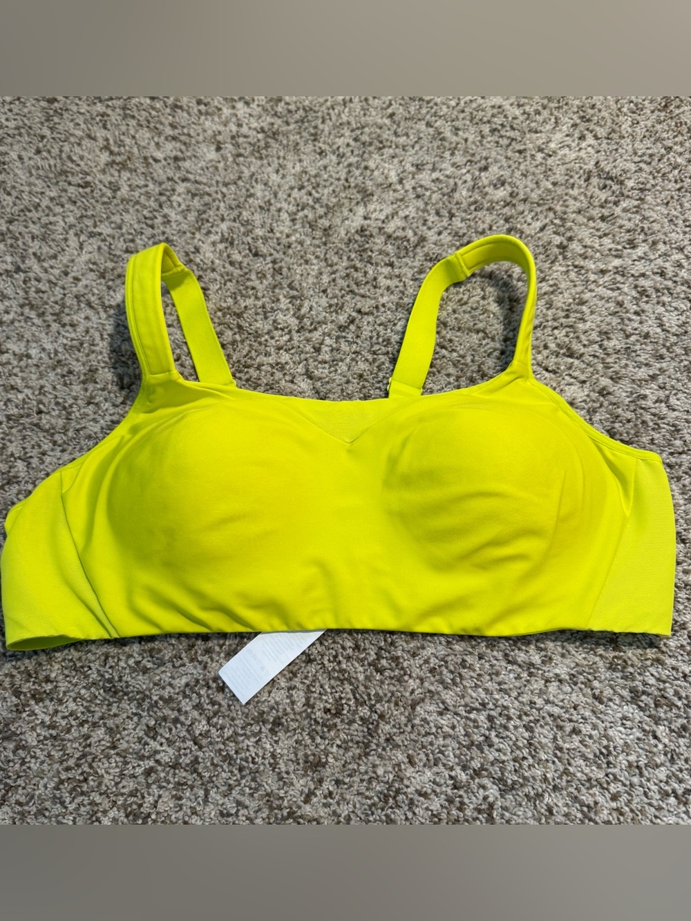 KNIX Engage Medium Impact Sports Bra Seamless Neon Yellow - XXL